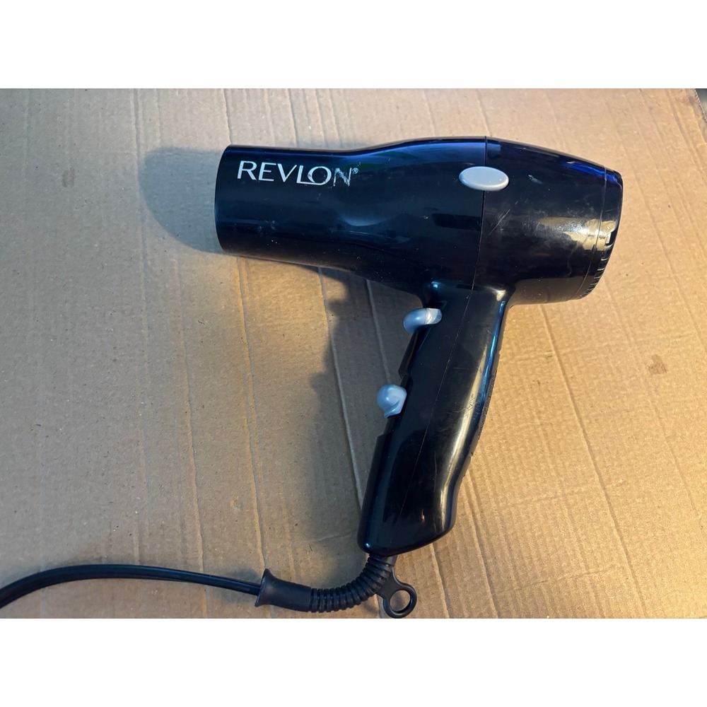Revlon Black Hair Dryer Adjustable Heat Settings 2 Speeds